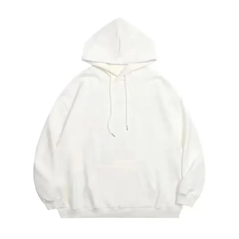 Hoodie Men Graphic Vivid Rose Print Cotton Hoodies American Retro Personality Streetwear Casual Hooded Sweatshirt Men's Clothing