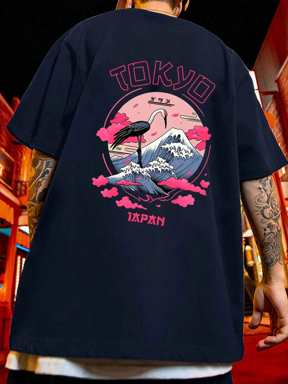 Tokyo Men Cotton T-shirt Luxury Brand Fashion Big Size Top Casual Short Sleeve Streetwear Classic Print New Arrival Tee S-4XL