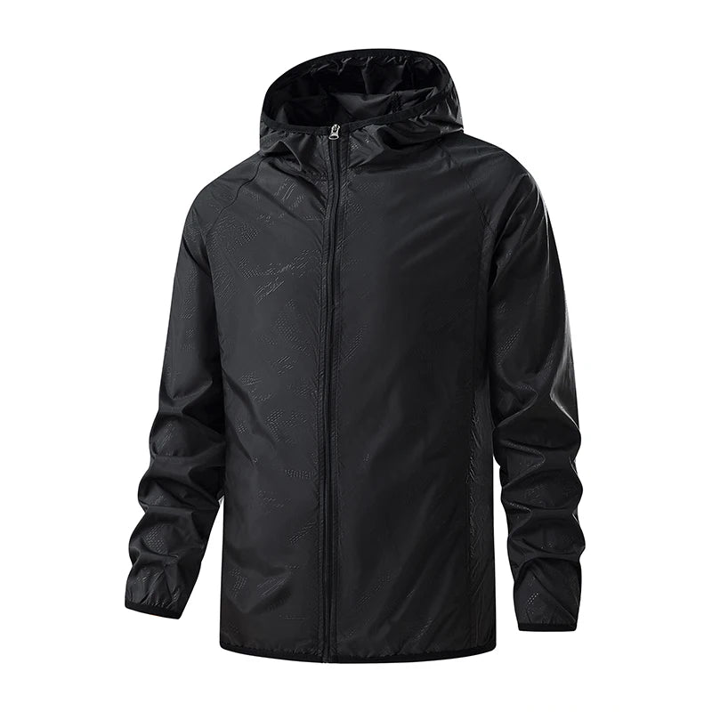 JNLN Men Women Hiking Jackets Waterproof Sun Protective Windbreaker Unisex Camping Climbing Outdoor Rain Coat Portable Clothes