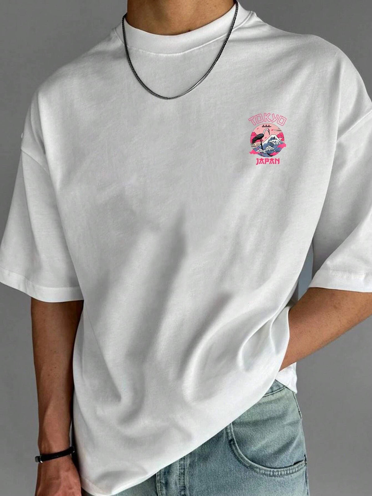 Tokyo Men Cotton T-shirt Luxury Brand Fashion Big Size Top Casual Short Sleeve Streetwear Classic Print New Arrival Tee S-4XL