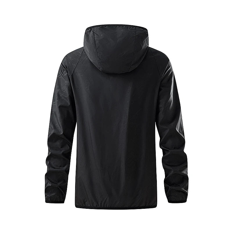 JNLN Men Women Hiking Jackets Waterproof Sun Protective Windbreaker Unisex Camping Climbing Outdoor Rain Coat Portable Clothes