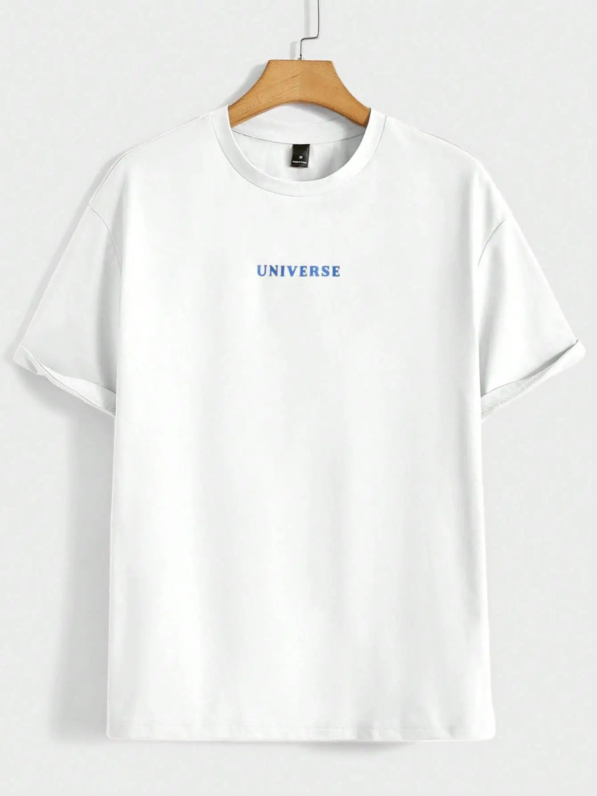 Believe In Yourself Universe Funny Graphic Men Tshirts Cotton Casual Short Sleeve Fashion Breathable Loose Oversized T-Shirt